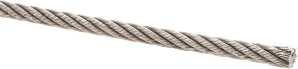 Value Collection - 5/16" Diam, Steel Wire Rope - 8,240 Lb Breaking Strength, 6 x 19 IWRC - Eagle Tool & Supply