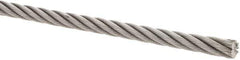 Value Collection - 3/8" Diam, Steel Wire Rope - 11,800 Lb Breaking Strength, 6 x 19 IWRC - Eagle Tool & Supply