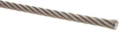 Value Collection - 3/8" Diam, Steel Wire Rope - 10,980 Lb Breaking Strength, 6 x 37 IWRC - Eagle Tool & Supply