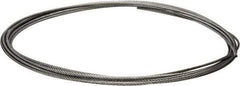 Value Collection - 1/4" Diam, Galvanized Steel Wire Rope - 7,000 Lb Breaking Strength, 7 x 19 Strand Core - Eagle Tool & Supply