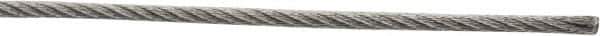 Value Collection - 1/16" Diam, Aircraft Cable - 480 Lb Breaking Strength, 7 x 7 Strand Core - Eagle Tool & Supply