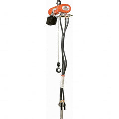 CM - 600 Lb Load Limit, 10' Max Height Air Chain Hoist - Eagle Tool & Supply