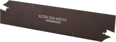 Hertel - 32mm Blade Height, 2mm Blade Width, 5.9" OAL, Neutral Cut, Double End Indexable Cut-Off Blade - 1.18" Max Depth of Cut, HB Blade - Eagle Tool & Supply