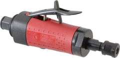 Chicago Pneumatic - 1/4" Collet, Straight Handle, Straight Air Die Grinder - 25,000 RPM, Rear Exhaust, 197 CFM, 0.4 hp, 6.21 bar, 1/4 NPT - Eagle Tool & Supply