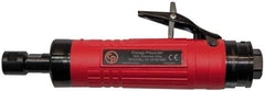 Chicago Pneumatic - 1/4" Collet, Straight Handle, Straight Air Die Grinder - 24,000 RPM, Rear Exhaust, 31.79 CFM, 0.8 hp, 6.21 bar, 3/8 BSP - Eagle Tool & Supply