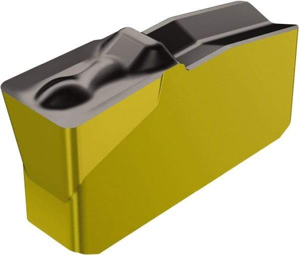 Sandvik Coromant - 50N151.2 4T Grade 4225, 5mm Cutting Width Carbide Grooving Insert - 2.3mm Max Depth of Cut, Neutral, 1/64" Corner Radius, TiCN/Al2O3/TiN Finish - Eagle Tool & Supply