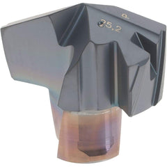 Iscar - Series ICP-2M, 0.992" Diam Grade IC908 140° Replaceable Drill Tip - Carbide, TiAlN Finish, 25 Seat Size, Through Coolant - Eagle Tool & Supply