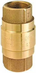 Strataflo - 2-1/2" Brass Check Valve - Inline, FNPT x FNPT, 200 WOG - Eagle Tool & Supply