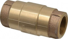 Strataflo - 3/4" Brass Check Valve - Inline, FNPT x FNPT, 200 WOG - Eagle Tool & Supply