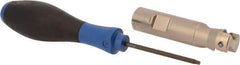Seco - 7/8" Cut Diam, 0.433" Max Depth of Cut, 3/4" Shank Diam, 3.38" OAL, Indexable Square Shoulder End Mill - XO.X 1204 Inserts, Weldon Shank, 90° Lead Angle, Through Coolant, Series Super Turbo - Eagle Tool & Supply
