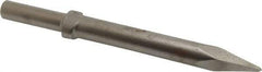 Ingersoll-Rand - 9" OAL, 0.7" Shank Diam, Moil Point Chisel - Round Drive, Round Shank, Steel - Eagle Tool & Supply