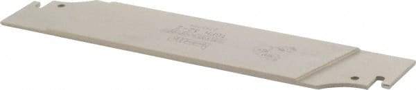 Iscar - 1.2598" Blade Height, 0.0984" Blade Width, 5.9055" OAL, Neutral Cut, Single End Indexable Cut-Off Blade - TGFH Blade, Sumo-Grip, Tang-Grip Series - Eagle Tool & Supply