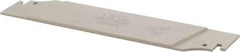 Iscar - 1.2598" Blade Height, 0.0984" Blade Width, 5.9055" OAL, Neutral Cut, Single End Indexable Cut-Off Blade - TGFH Blade, Sumo-Grip, Tang-Grip Series - Eagle Tool & Supply