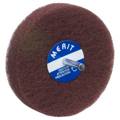 4″ × 1/2″ with 1/4″ Spindle Non-Woven Spindle - Mounted Disc Fine Grit Aluminum Oxide - Eagle Tool & Supply