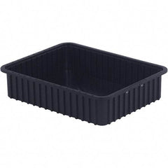 LEWISBins+ - 17-3/8" Wide x 5" High, Black Bin Divider Box - Use with DV1750 Short, DV2250 Long - Eagle Tool & Supply