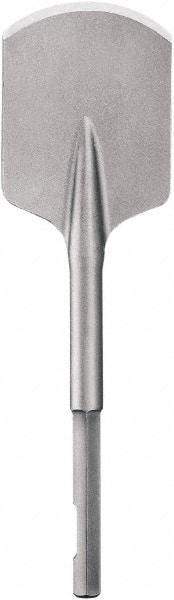 DeWALT - 4" Head Width, 4-1/2" OAL, 3/4" Shank Diam, Spade Chisel - Hex Drive, Hex Shank, Steel - Eagle Tool & Supply