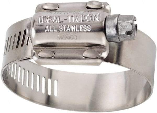 IDEAL TRIDON - SAE Size 862, 7-3/4 to 8-5/8" Diam, Stainless Steel High Torque Worm Drive Clamp - 5/8" Wide, Material Grade 304, Series 60 - Eagle Tool & Supply