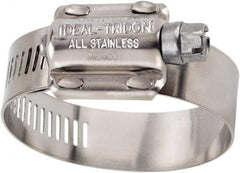 IDEAL TRIDON - SAE Size 362, 2-3/4 to 3-5/8" Diam, Stainless Steel High Torque Worm Drive Clamp - 5/8" Wide, Material Grade 304, Series 60 - Eagle Tool & Supply