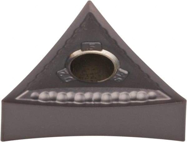Kennametal - TNMG330.5 MS Grade KCU25 Carbide Turning Insert - AlTiN Finish, 60° Triangle, 3/8" Inscr Circle, 3/16" Thick, 0.008" Corner Radius - Eagle Tool & Supply