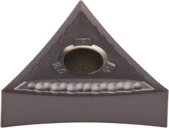 Kennametal - TNMG330.5 MS Grade KCU25 Carbide Turning Insert - AlTiN Finish, 60° Triangle, 3/8" Inscr Circle, 3/16" Thick, 0.008" Corner Radius - Eagle Tool & Supply