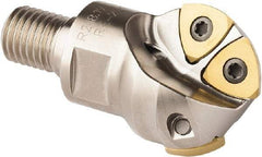 Seco - 32mm Cut Diam, 18.01mm Max Depth of Cut, Indexable Ball Nose End Mill - 40.01mm Head Length, M16 Modular Connection, R218.19 Toolholder, 218.19 160 Insert - Eagle Tool & Supply
