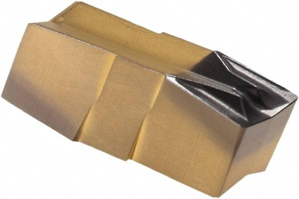 Iscar - 486030GIF Grade IC8250, 4.86mm Cutting Width Carbide Grooving Insert - 13mm Max Depth of Cut, Neutral, 0.3mm Corner Radius, TiCN/Al2O3/TiN Finish - Eagle Tool & Supply