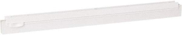 Vikan - 20" Rubber Blade Squeegee Refill - Double Edge, White, Plastic Holder - Eagle Tool & Supply