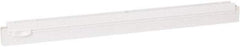 Vikan - 20" Rubber Blade Squeegee Refill - Double Edge, White, Plastic Holder - Eagle Tool & Supply