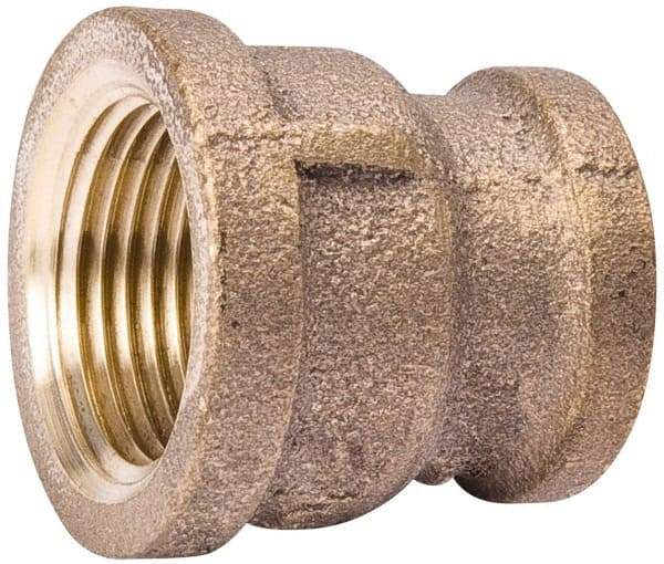 Value Collection - Class 125, 1 x 3/4" Internal Pipe, Red Brass Reducing Coupling - MPT - Eagle Tool & Supply