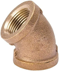 Value Collection - Class 125, 1/2" Internal Pipe, Red Brass 45° Elbow - MPT - Eagle Tool & Supply