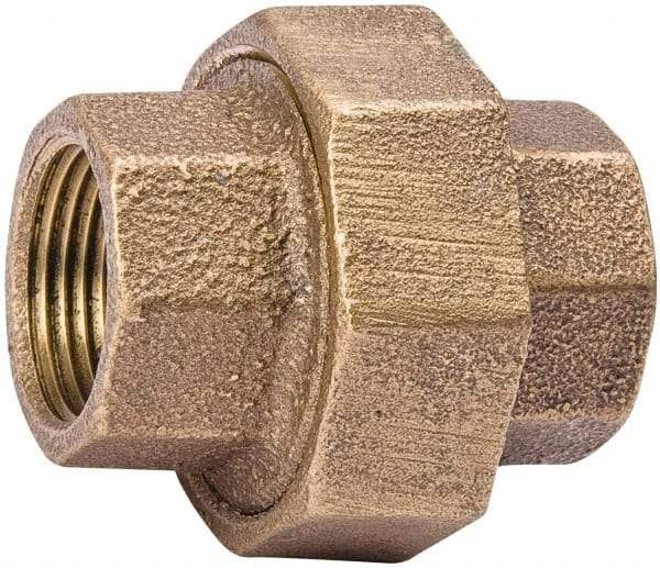 Value Collection - Class 125, 1/2" Internal Pipe, Red Brass Union - NPT - Eagle Tool & Supply