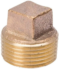 Value Collection - Class 125, 1" Internal Pipe, Red Brass Plug - MPT - Eagle Tool & Supply
