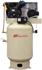 Ingersoll-Rand - 10 hp, 120 Gal Stationary Electric Vertical Air Compressor - Three Phase, 175 Max psi, 35 CFM, 460 Volt - Eagle Tool & Supply