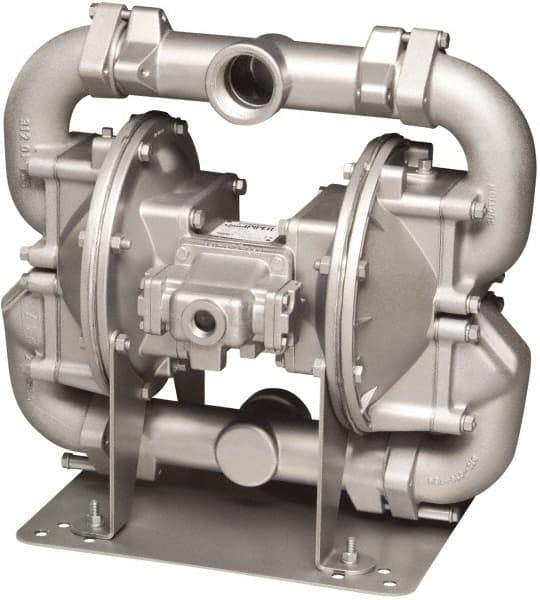 SandPIPER - Air Operated Diaphragm Pump - Buna Diaphragm, Aluminum Housing - Eagle Tool & Supply