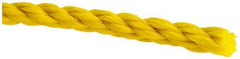 Value Collection - 2,400' Max Length Polypropylene Twisted Rope - 3/8" Diam, 304 Lb Capacity - Eagle Tool & Supply