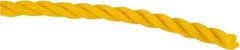 Value Collection - 1,200' Max Length Polypropylene Twisted Rope - 3/16" Diam, 81 Lb Capacity - Eagle Tool & Supply