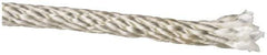 Value Collection - 1,000' Max Length Polyester Solid Braid Rope - 7/32" Diam, 118 Lb Capacity - Eagle Tool & Supply