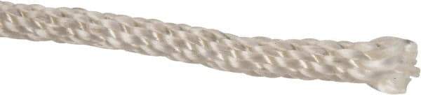 Value Collection - 1,000' Max Length Nylon Solid Braid Rope - 1/4" Diam, 135 Lb Capacity - Eagle Tool & Supply