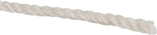 Value Collection - 1,200' Max Length Polyester Twisted Rope - 1/4" Diam, 165 Lb Capacity - Eagle Tool & Supply