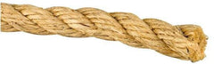 Value Collection - 500' Max Length Sisal Twisted Rope - 1/2" Diam, 213 Lb Capacity - Eagle Tool & Supply