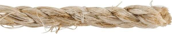 Value Collection - 2,400' Max Length Sisal Twisted Rope - 1/4" Diam, 48 Lb Capacity - Eagle Tool & Supply