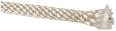 Made in USA - 1,000' Max Length Nylon Solid Braid Rope with Wire Center Core - 1/4" Diam, 124 Lb Capacity - Eagle Tool & Supply