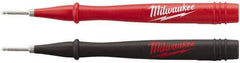 Milwaukee Tool - Red/Black Electrical Test Equipment Probe - Use with 2205-20, 2206-20, 2207-20, 2216-20, 2217-20, 2235-20, 2236-20, 2237-20, 2238-21 & 2239-21 Milwaukee Meters - Eagle Tool & Supply