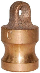 EVER-TITE Coupling Products - 4" Brass Cam & Groove Suction & Discharge Hose Dust Plug For Use with Couplers - Part DP, 100 Max psi - Eagle Tool & Supply