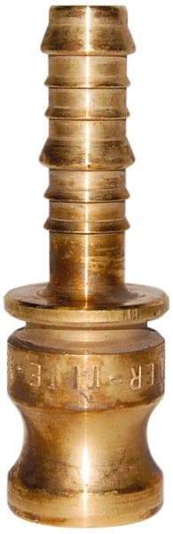 EVER-TITE Coupling Products - 3" Brass Cam & Groove Suction & Discharge Hose Male Adapter Hose Shank - Part E, 250 Max psi - Eagle Tool & Supply