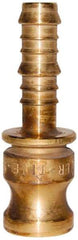 EVER-TITE Coupling Products - 1" Brass Cam & Groove Suction & Discharge Hose Male Adapter Hose Shank - Part E, 350 Max psi - Eagle Tool & Supply