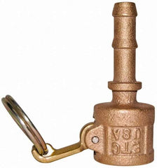 EVER-TITE Coupling Products - 3/4" Brass Cam & Groove Suction & Discharge Hose Female Coupler Hose Shank - Part C, 350 Max psi - Eagle Tool & Supply