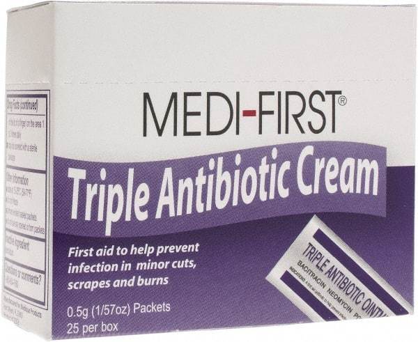 Medique - (25) 1/57 oz Wound Care Ointment - Comes in Box, Antibiotic and Triple Antibiotic Ointment - Eagle Tool & Supply