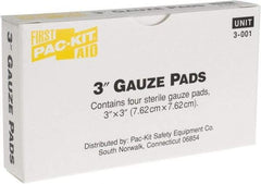 Medique - 3" Long x 3" Wide, General Purpose Pad - Yellow - Eagle Tool & Supply