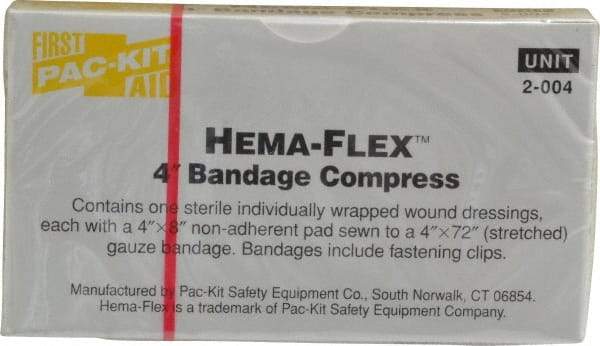 Medique - 4" Long x 4" Wide, General Purpose Compress - Yellow, Compress Bandage - Eagle Tool & Supply